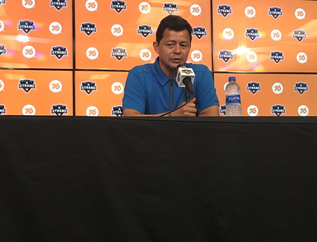 Dynamo head coach Wilmer Cabrera after the U.S. Open Cup match