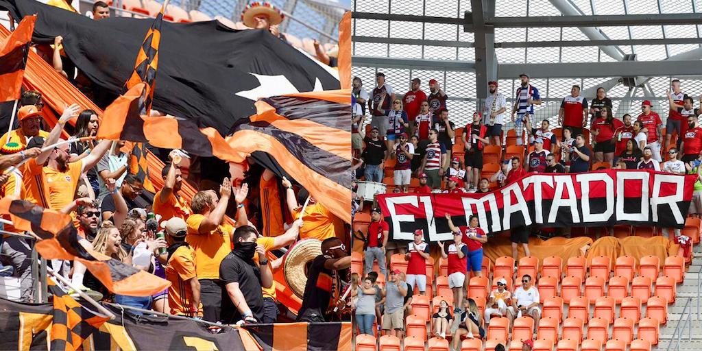 Dynamo and Dallas fans